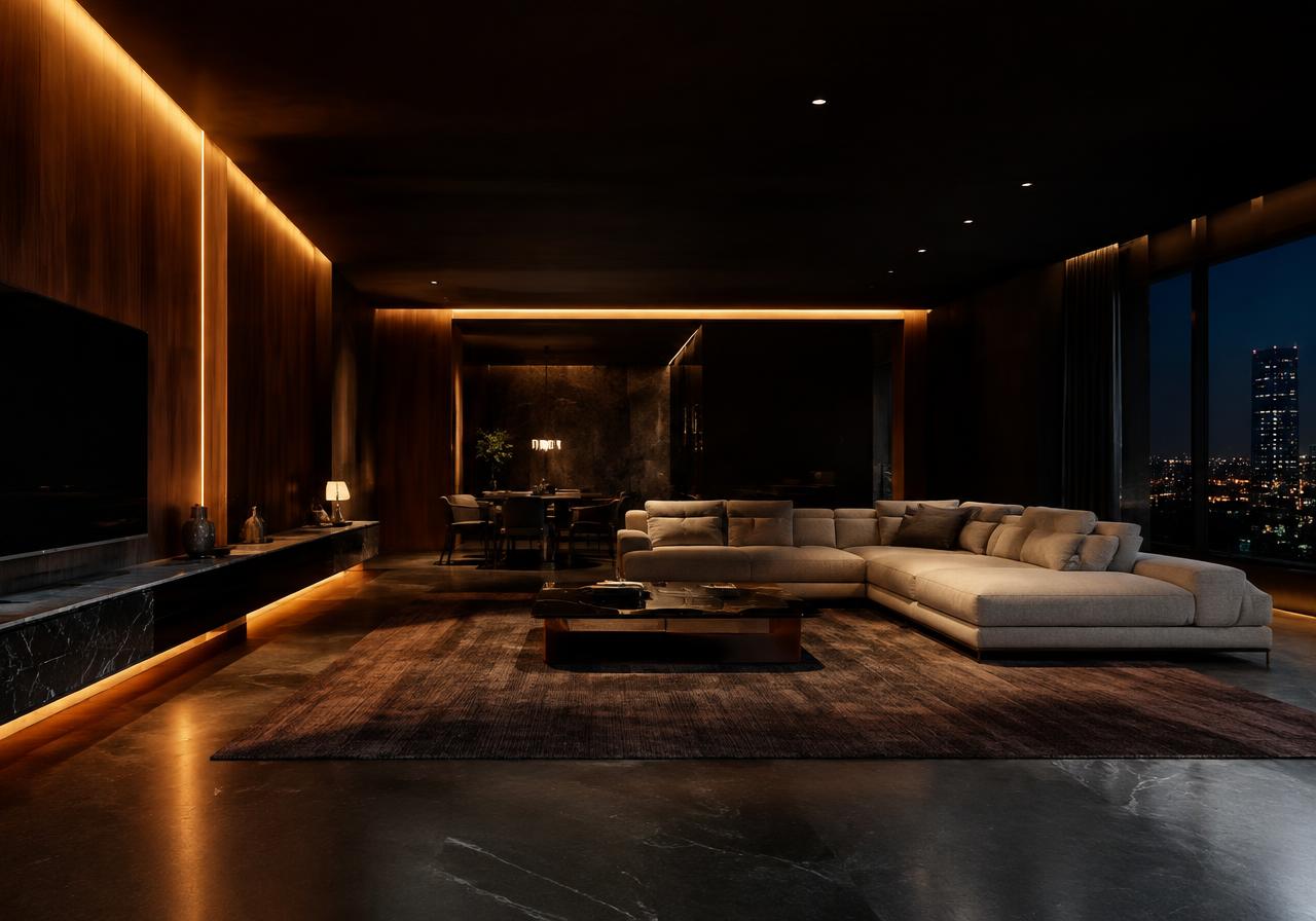 Nowoczesny salon – projektowanie wnętrz